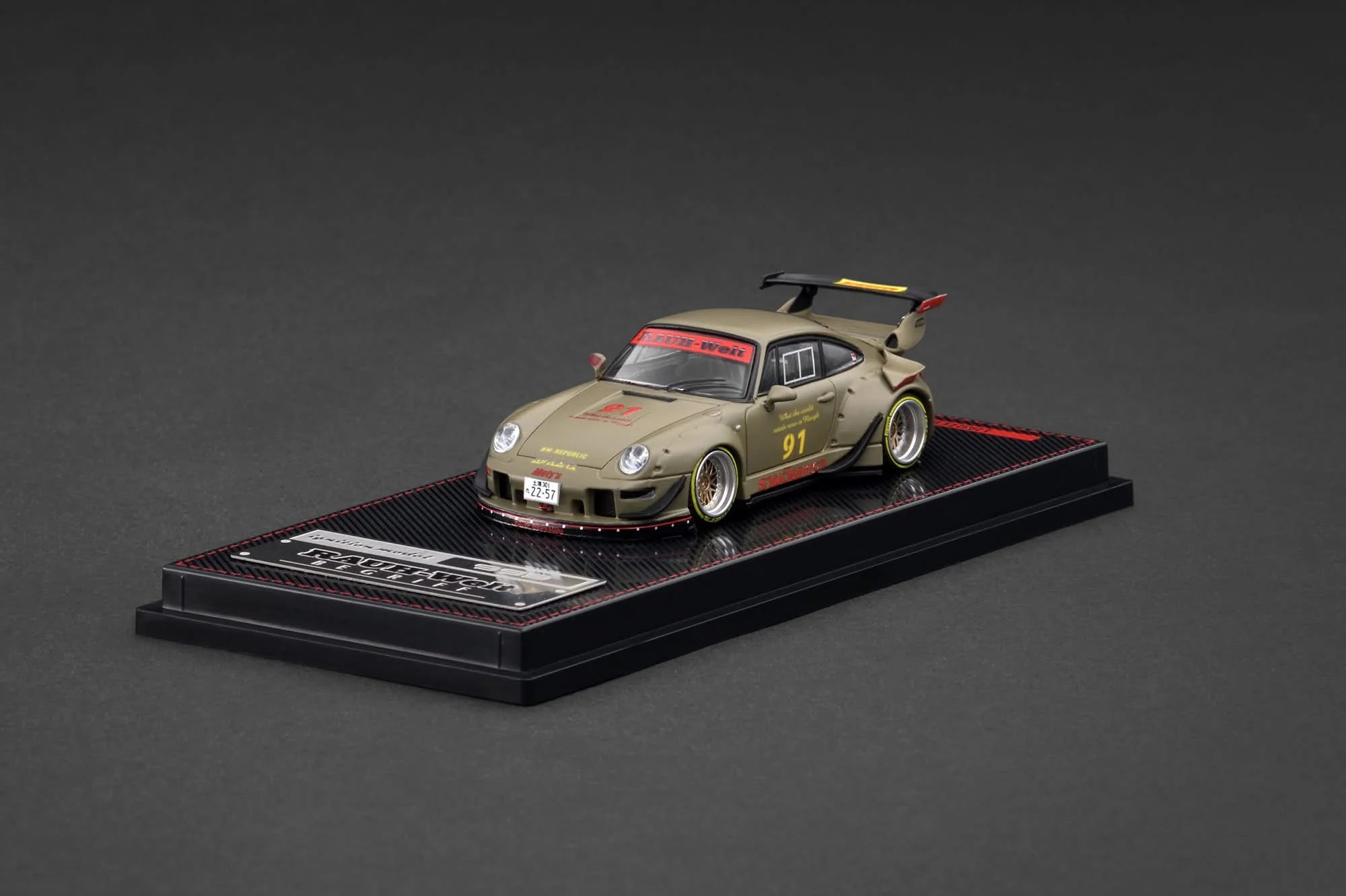 IGNITION MODEL 1:64 PORSCHE RWB 993 MATTE GREEN IG3873