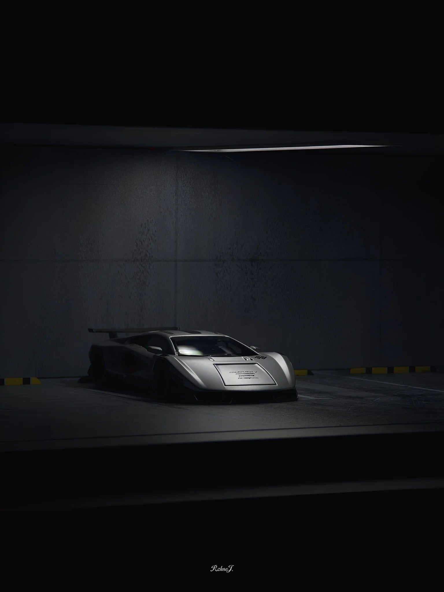 TIME MICRO X PSC DESIGN 1:64 Cyberpunk Countach Singapore Limited Edition
