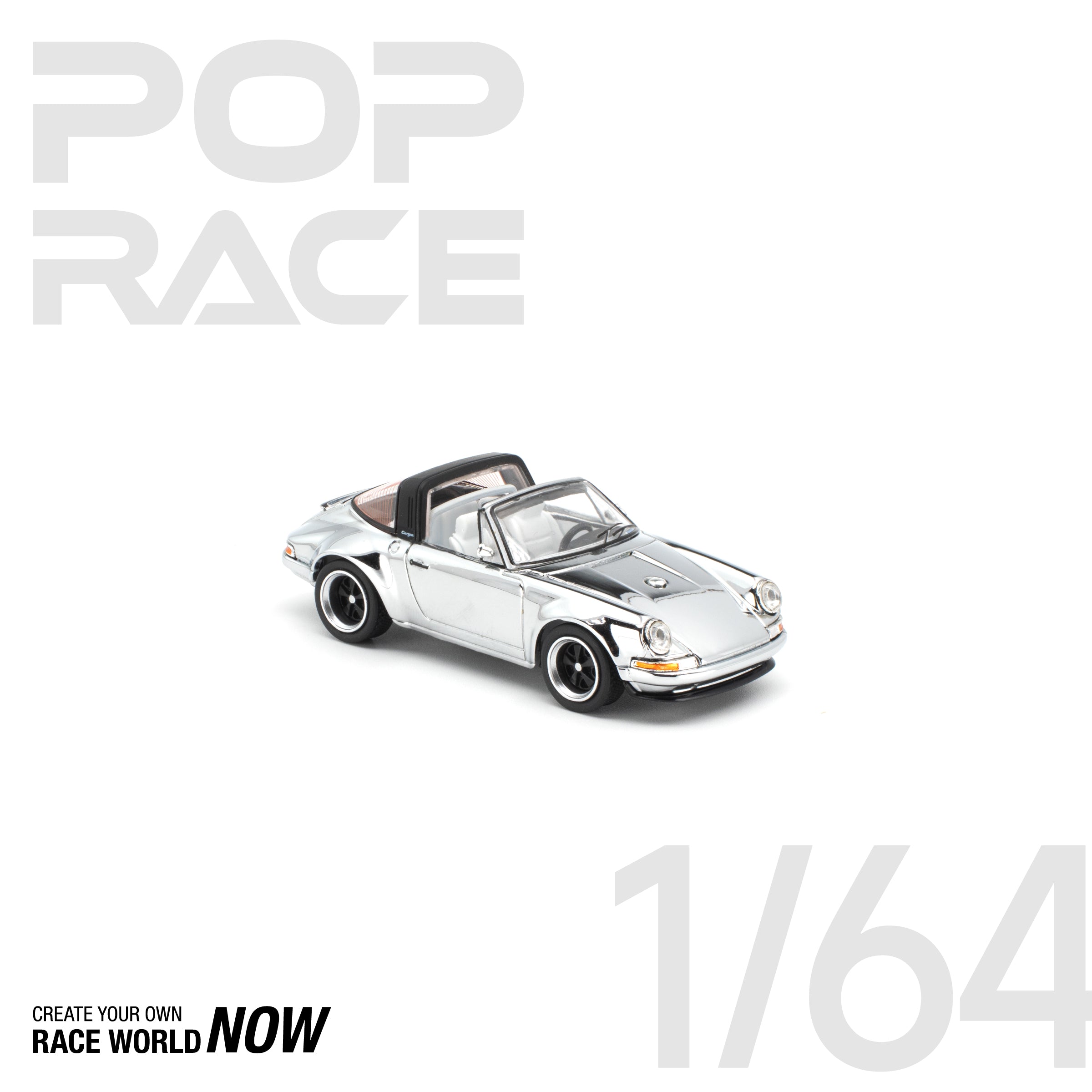 POP RACE 1/64 - PANDEM E30 银色