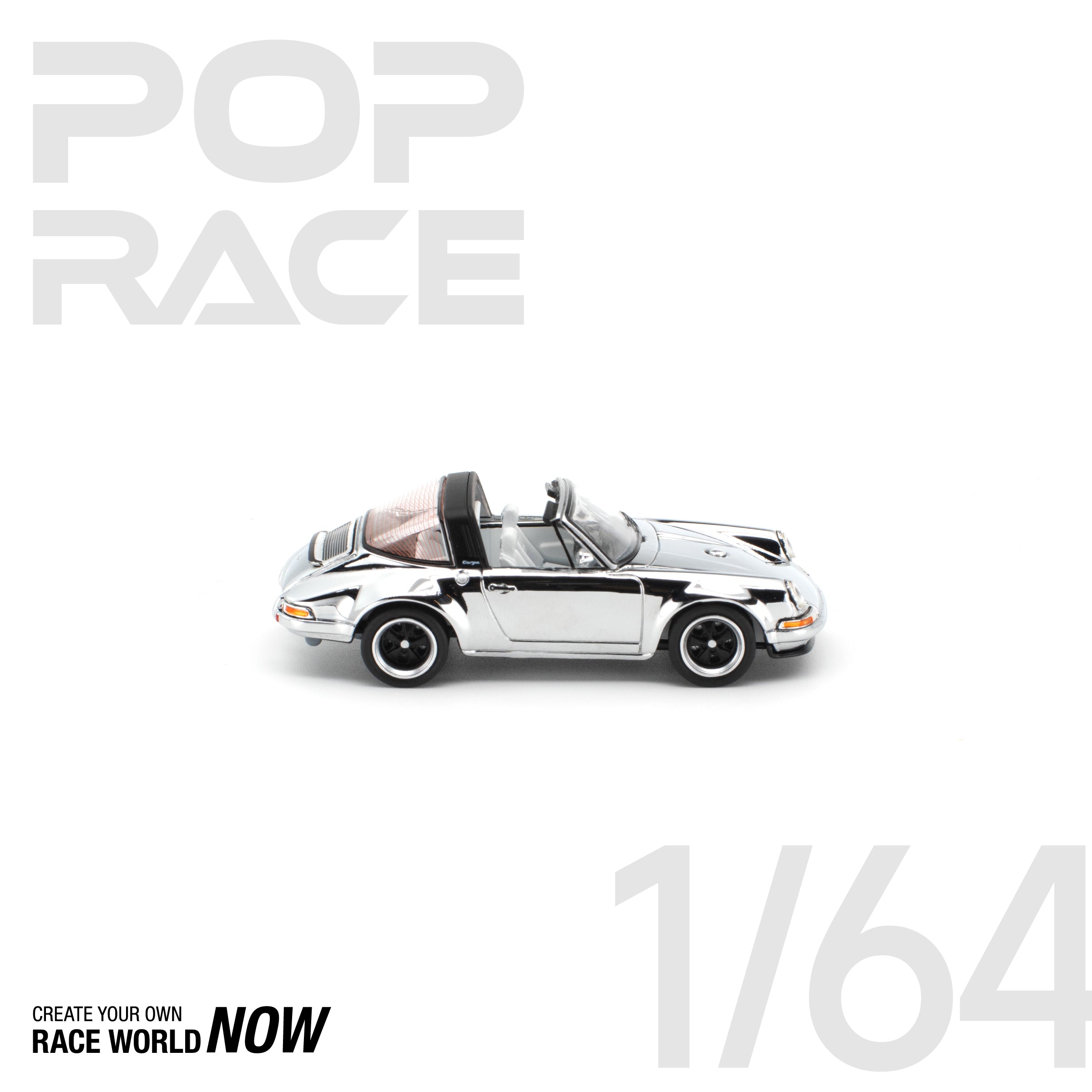 POP RACE 1/64 - PANDEM E30 银色