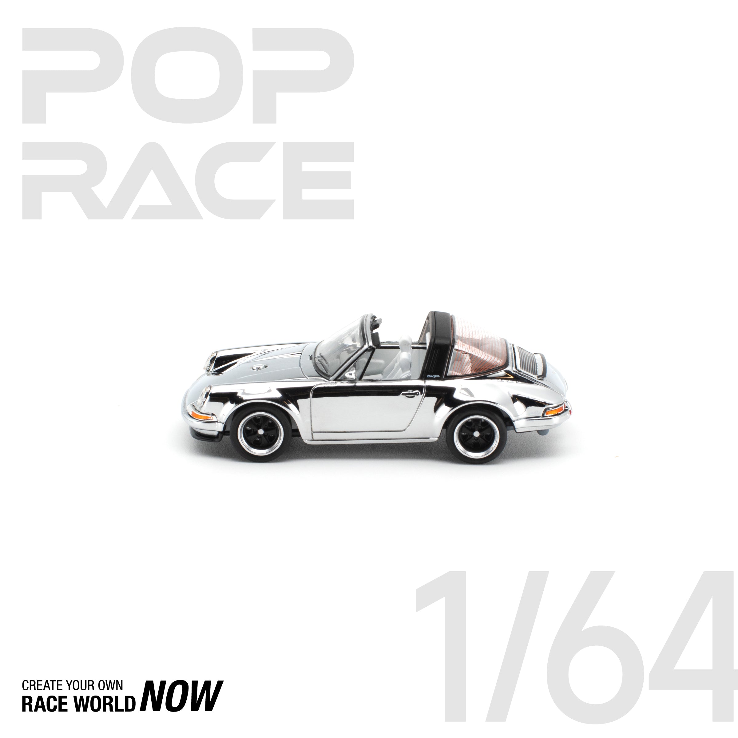 POP RACE 1/64 - PANDEM E30 银色