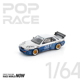 POP RACE 1:64 PANDEM SILVIA S13 MOONTECH BLUE - PRE ORDER