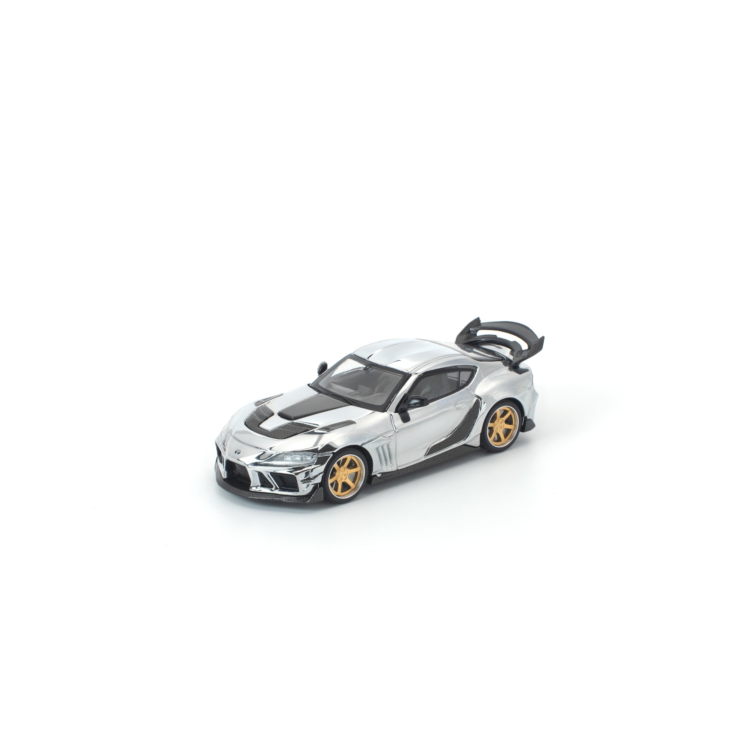 POP RACE 1/64 - DARWIN PRO 66G WBK SUPRA A90 SILVER CHROME - PR640492