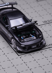 MAZDA RX7 RE-AMEMIYA - GUN METAL - POP RACE