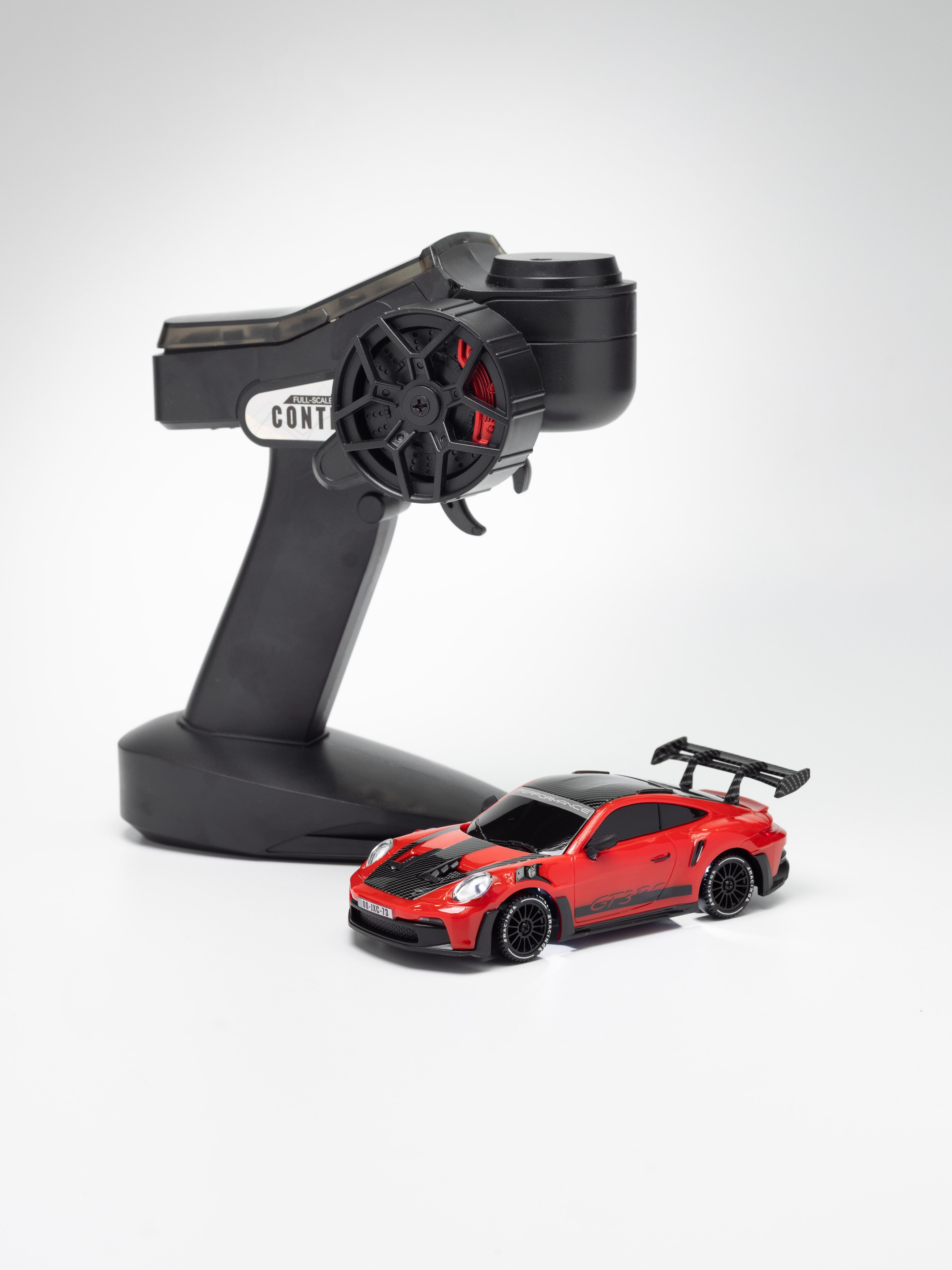 JXC 1/43 GT3 RS RC Red Drift Car (Ready to Run, 4WD Gyro)