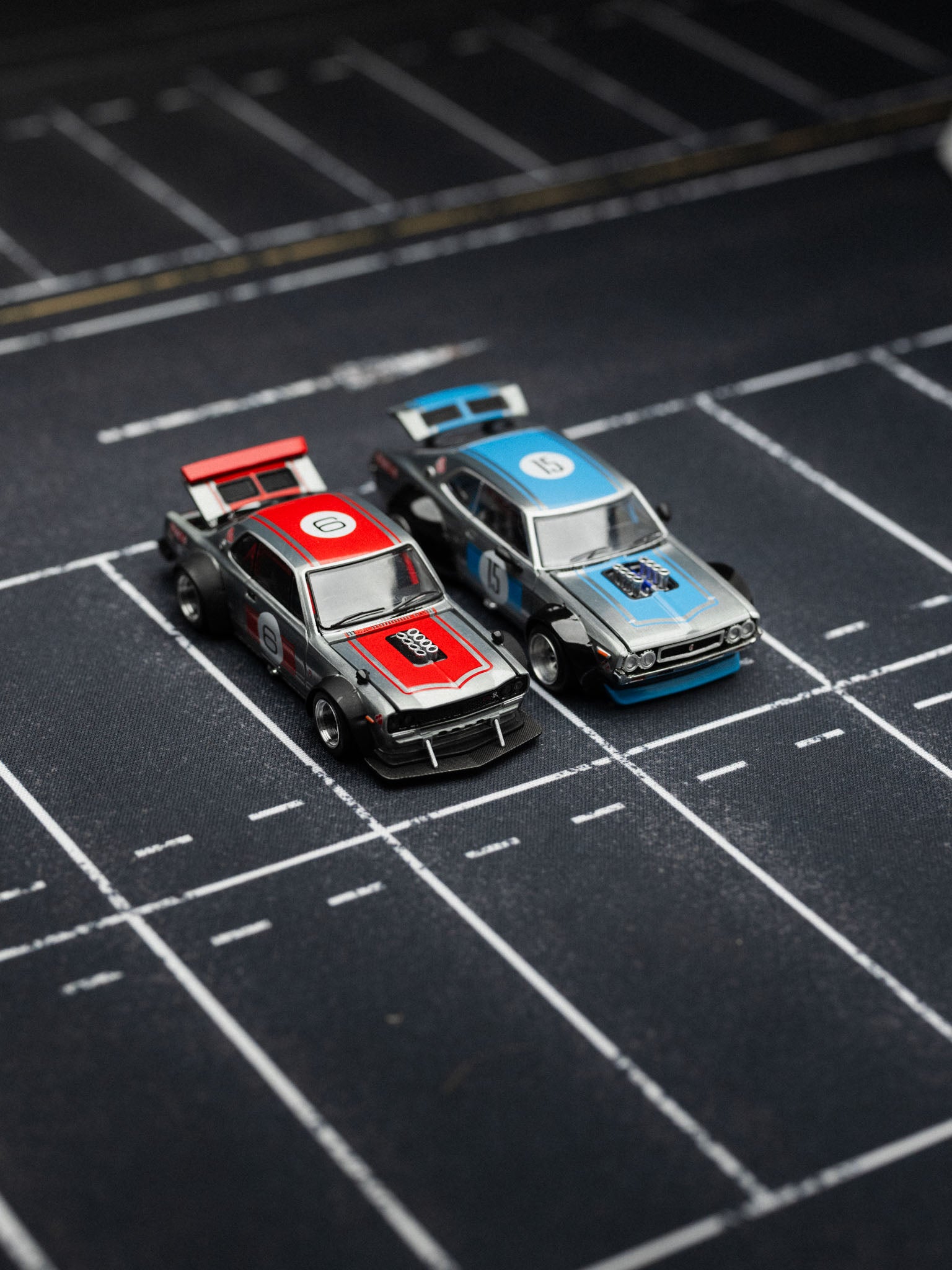 POP RACE 1:64 Foshan APAxpo2025 SKYLINE GT-R V8 DRIFT(HAKOSUKA)&LAUREL C130