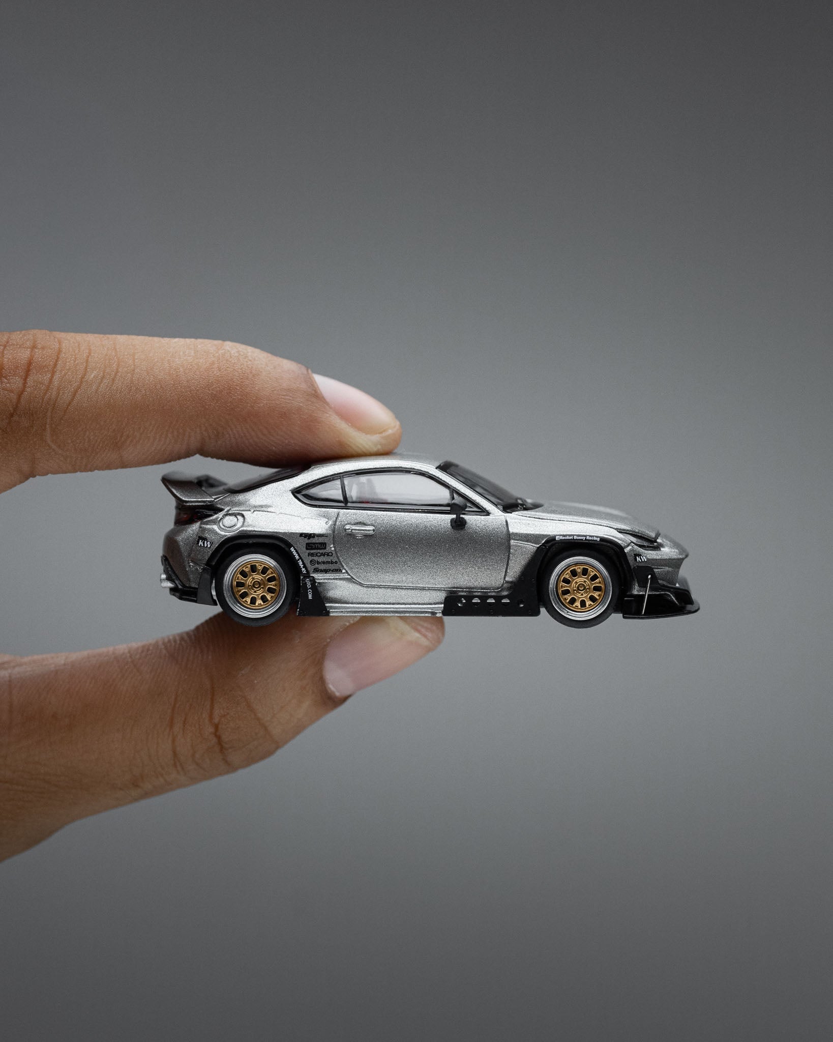 POP RACE 1:64 PANDEM GR86 – SILVER (NEW TOOLING)