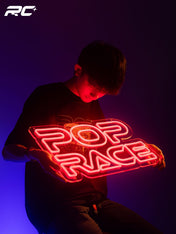 Premium POP Race Neon Sign 50cm x 31cm
