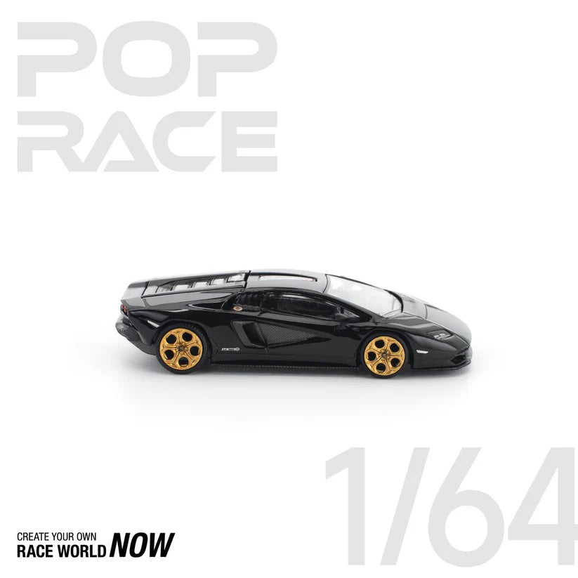 LAMBORGHINI COUNTACH LPI 800-4 DEEP BLACK BY POP RACE - PRE ORDER