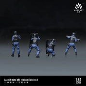 MOREART 1:64 ARMED POLICE DOLL D SET RESIN MODEL