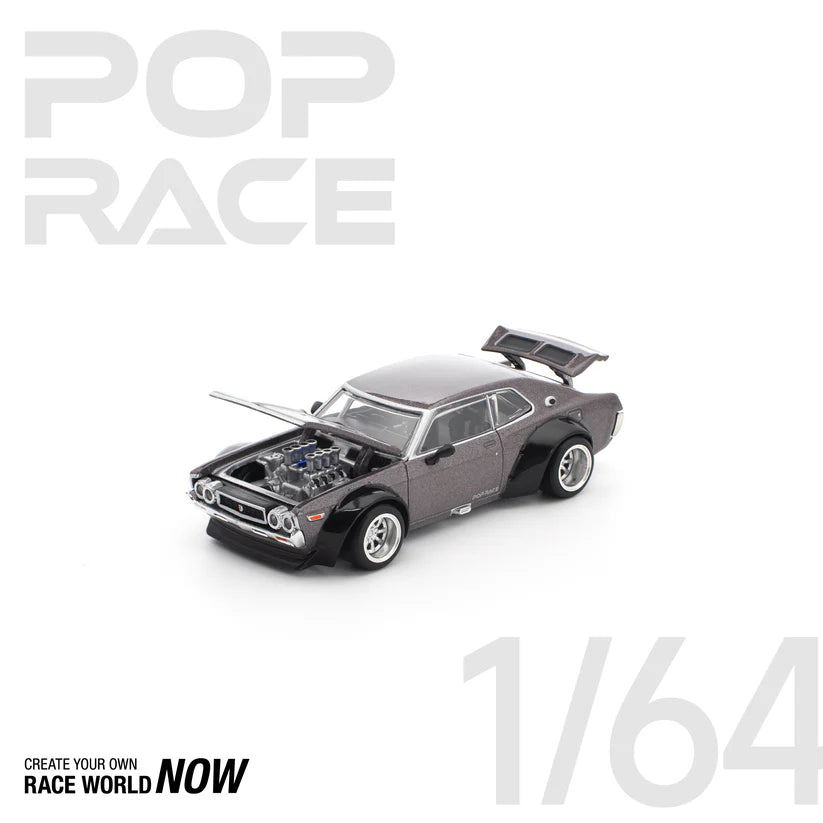 POP RACE 1:64 LAUREL C130 METALLIC GREY NEW TOOLING