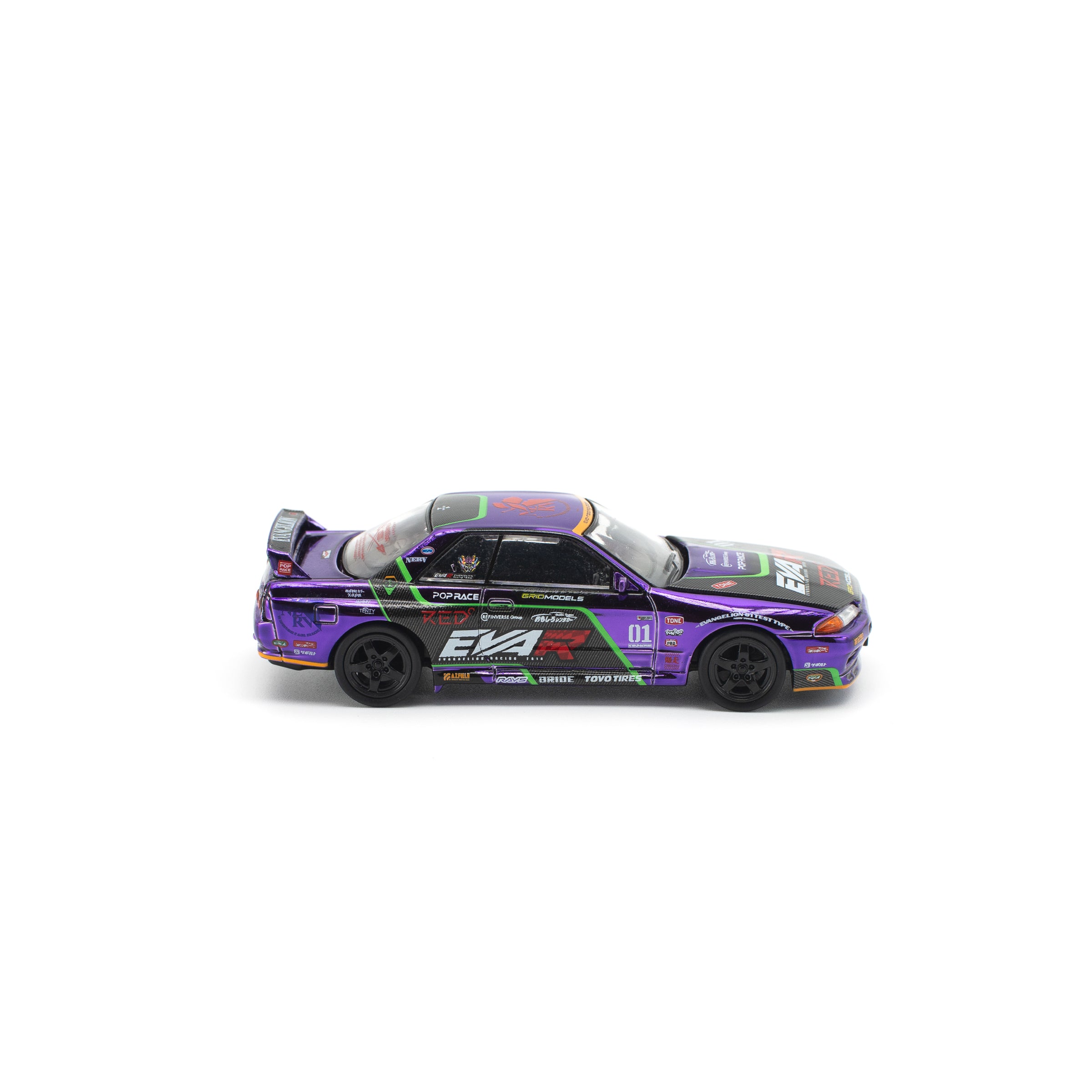 POP RACE 1/64 - EVA RT 初号机 SKYLINE R32