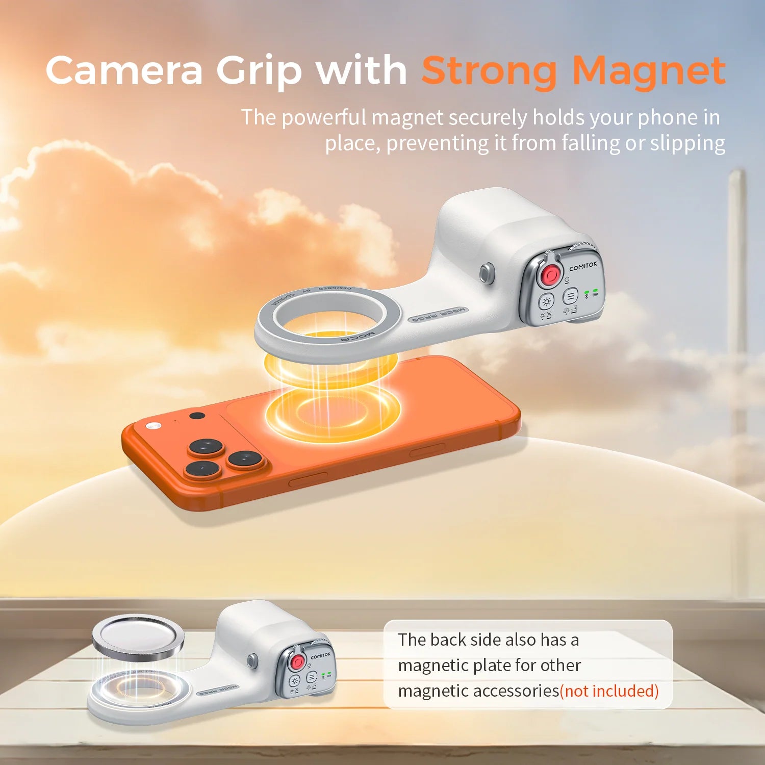 COMITOK iPhone Pro Max Camera Grip MOCA ARCO