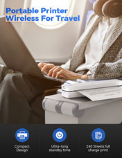 Hanni MT610 Portable-Printer Wireless A4 Printer