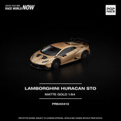 POP RACE 1:64 - LAMBORGHINI HURACAN STO MATTE GOLD