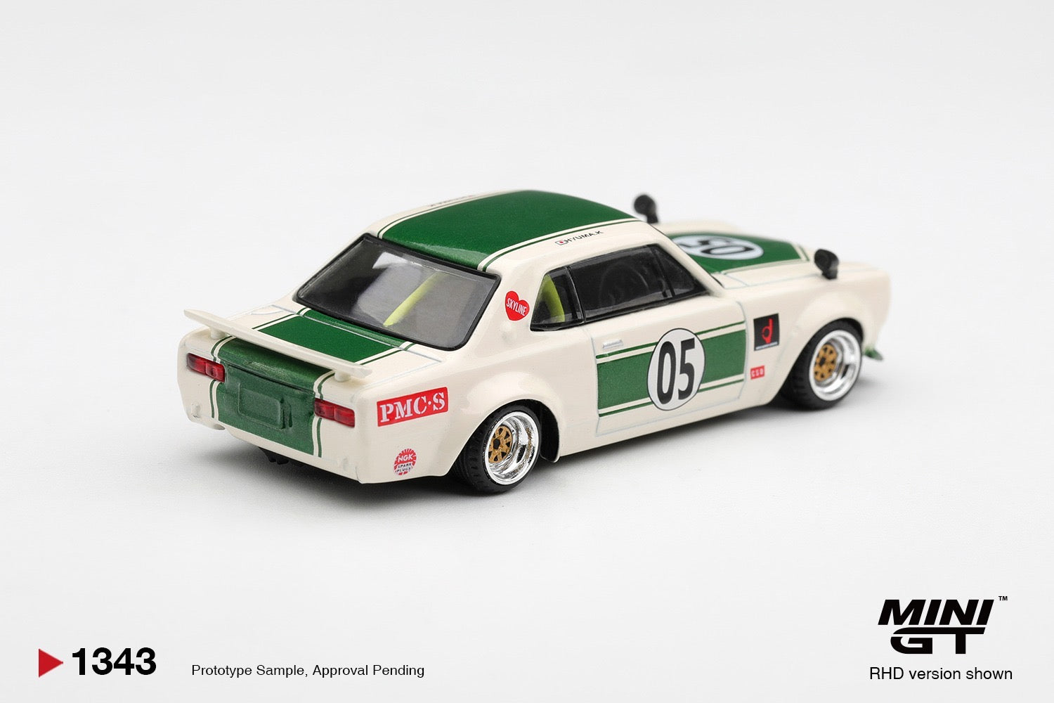 MINIGT 1/64 Nissan Skyline LB-WORKS "HAKOSUKA" White / Green