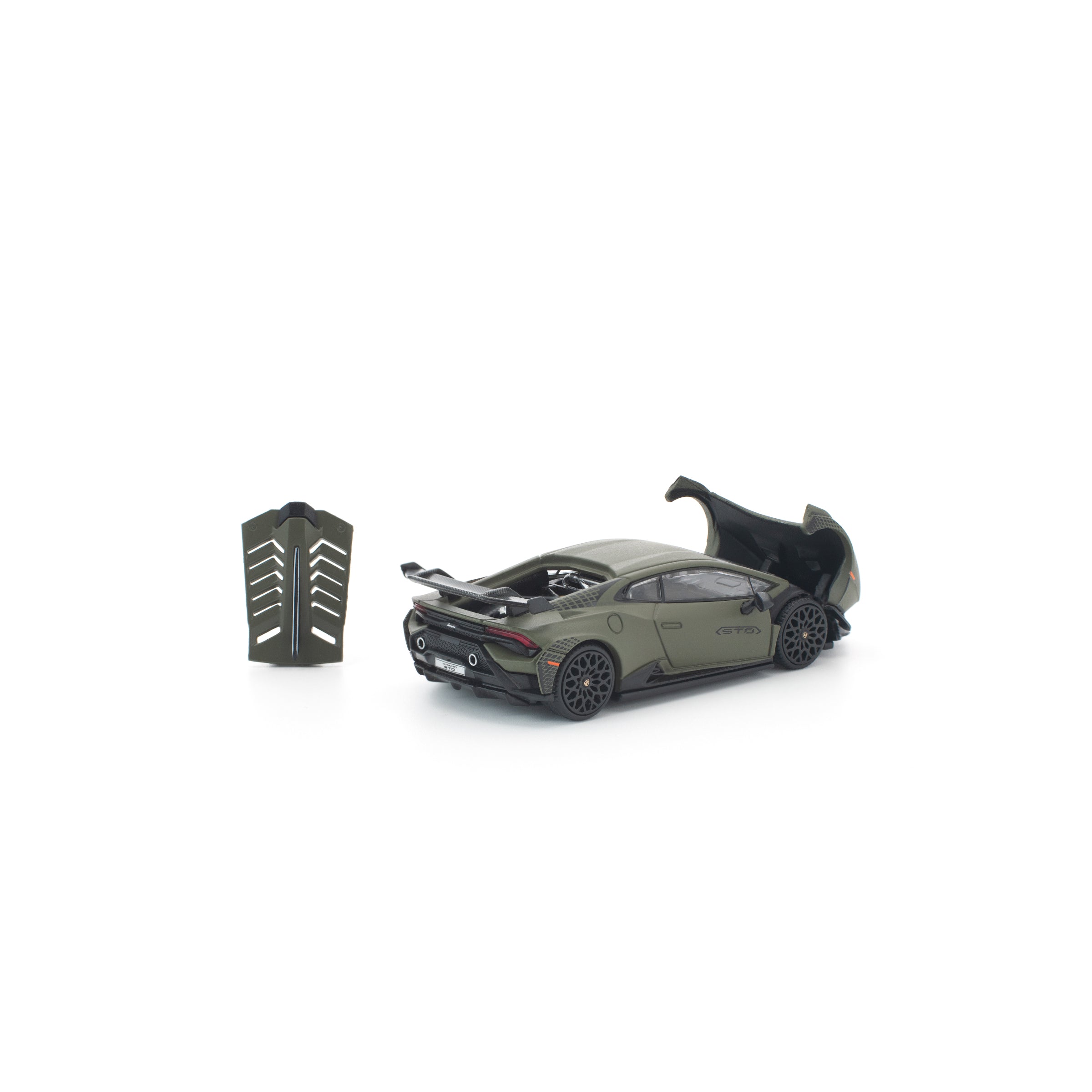 POP RACE 1/64 - LAMBORGHINI HURACAN STO VERDE TURBINE MATT
