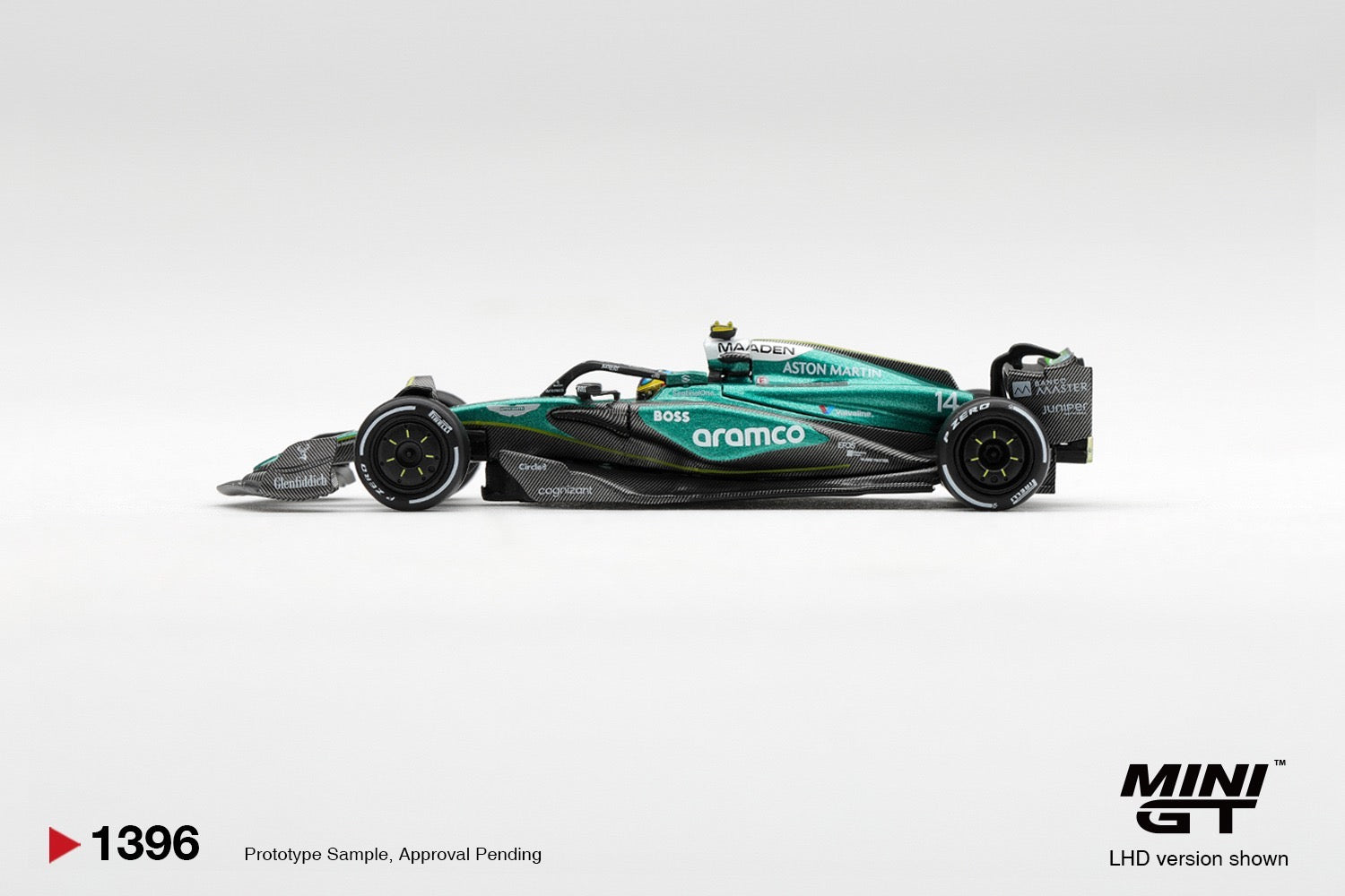 MINIGT 1/64 Aston Martin AMR24 #14 Fernando Alonso 2024 F1 2024 Las Vegas GP