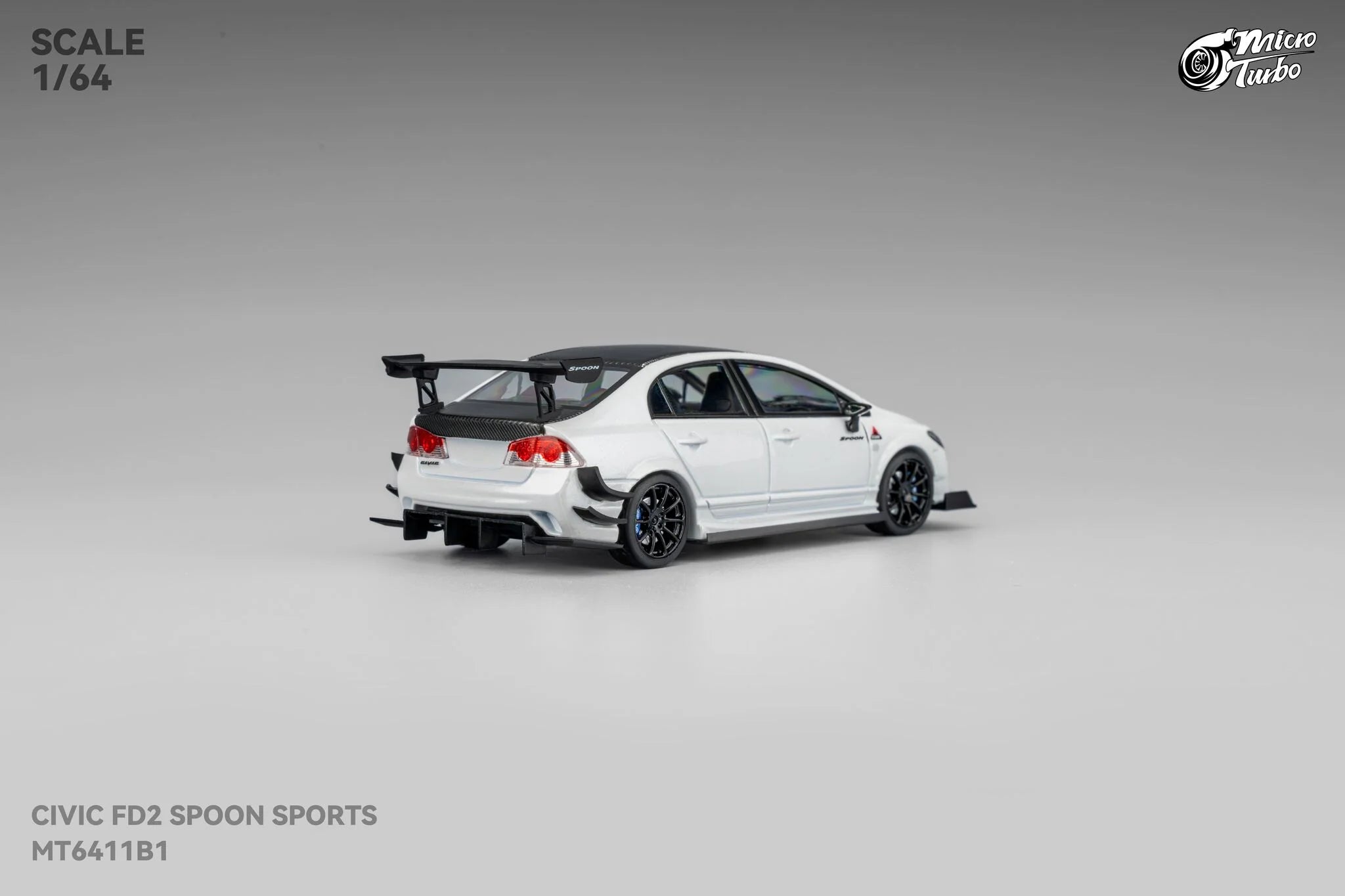 Microturbo - 1/64 Custom FD2 Spoon - Metallic White