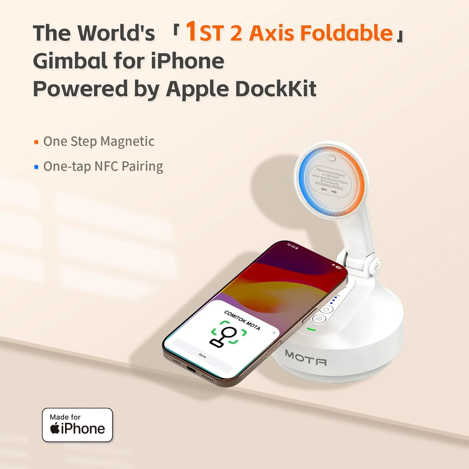 Magnetic Auto Face Tracking Stand (White)