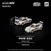 POP RACE 1/64 - RWB 930 APPLE带人偶