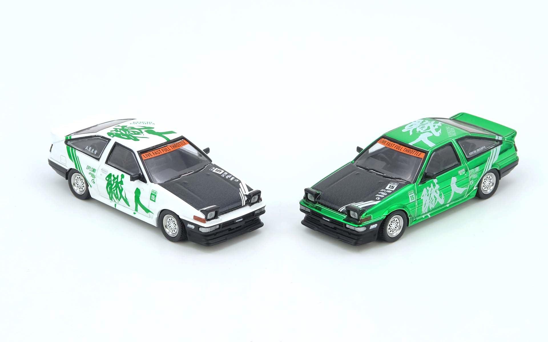 INNO64 - Toyota Sprinter Trueno AE86 "Keiichi Tsukiya" (With Chase Car)