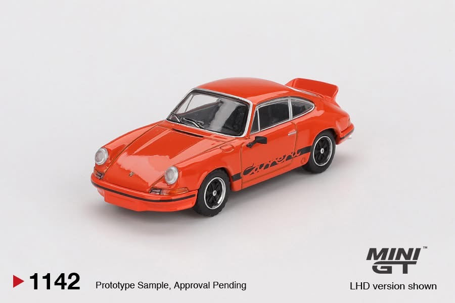 MINIGT - Porsche 911 Carrera RS 2.7 Tangerine with Black Livery
