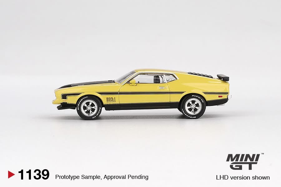 MINIGT - Ford Mustang Mach1 Grabber Yellow
