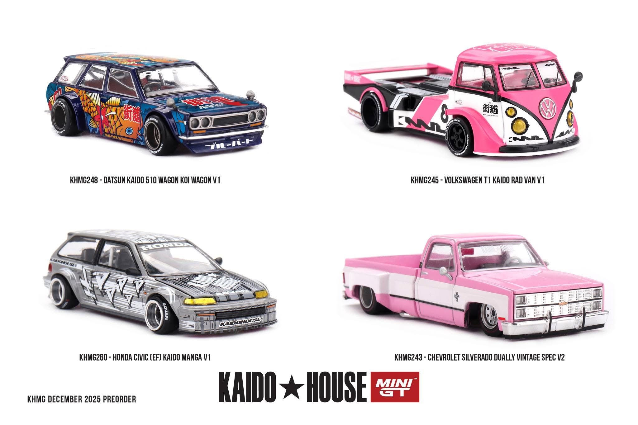 KaidoHouse x Mini GT Chevrolet Silverado Dually Vintage Spec V2