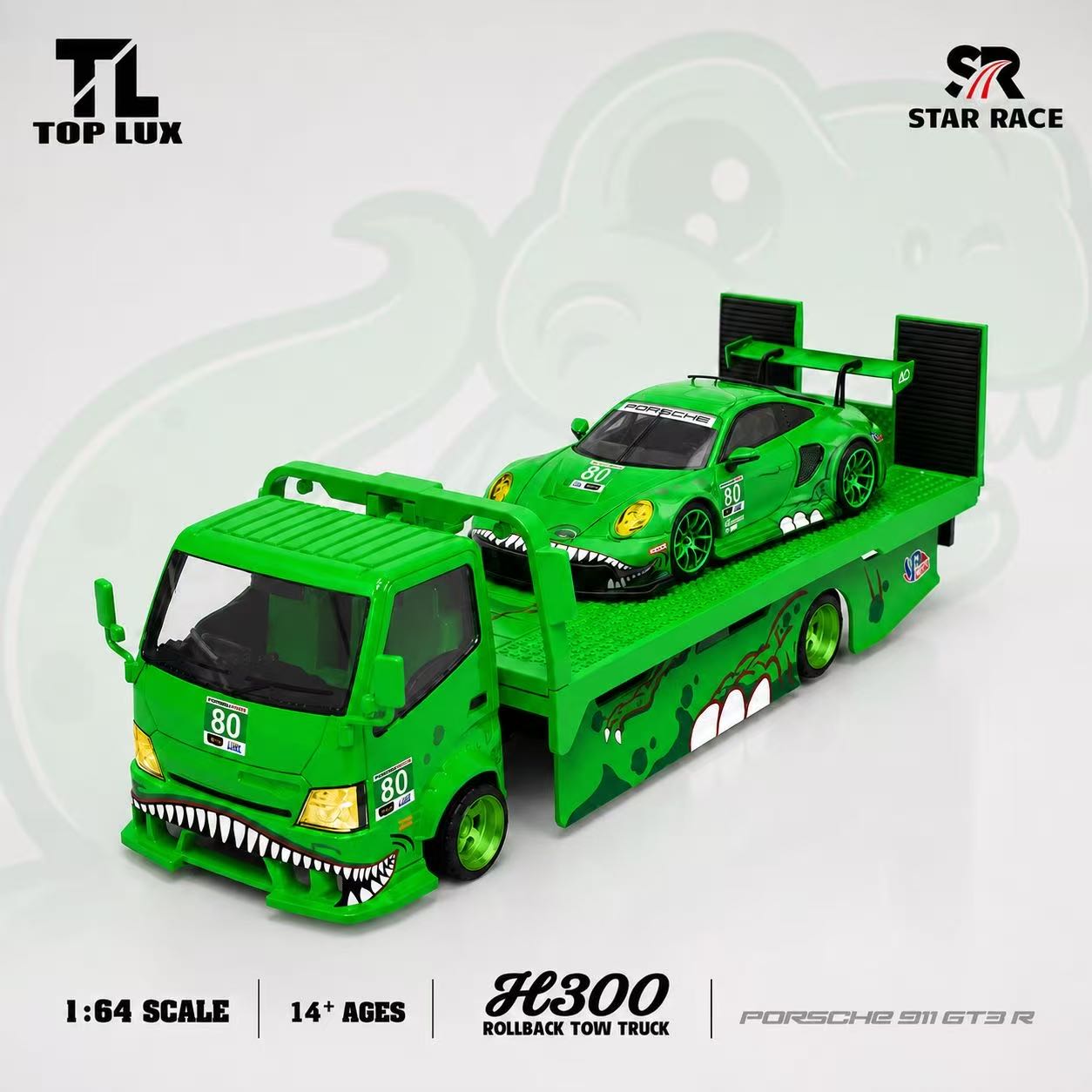 TL&SR 1:64 Green Tyrannosaurus Rex Set