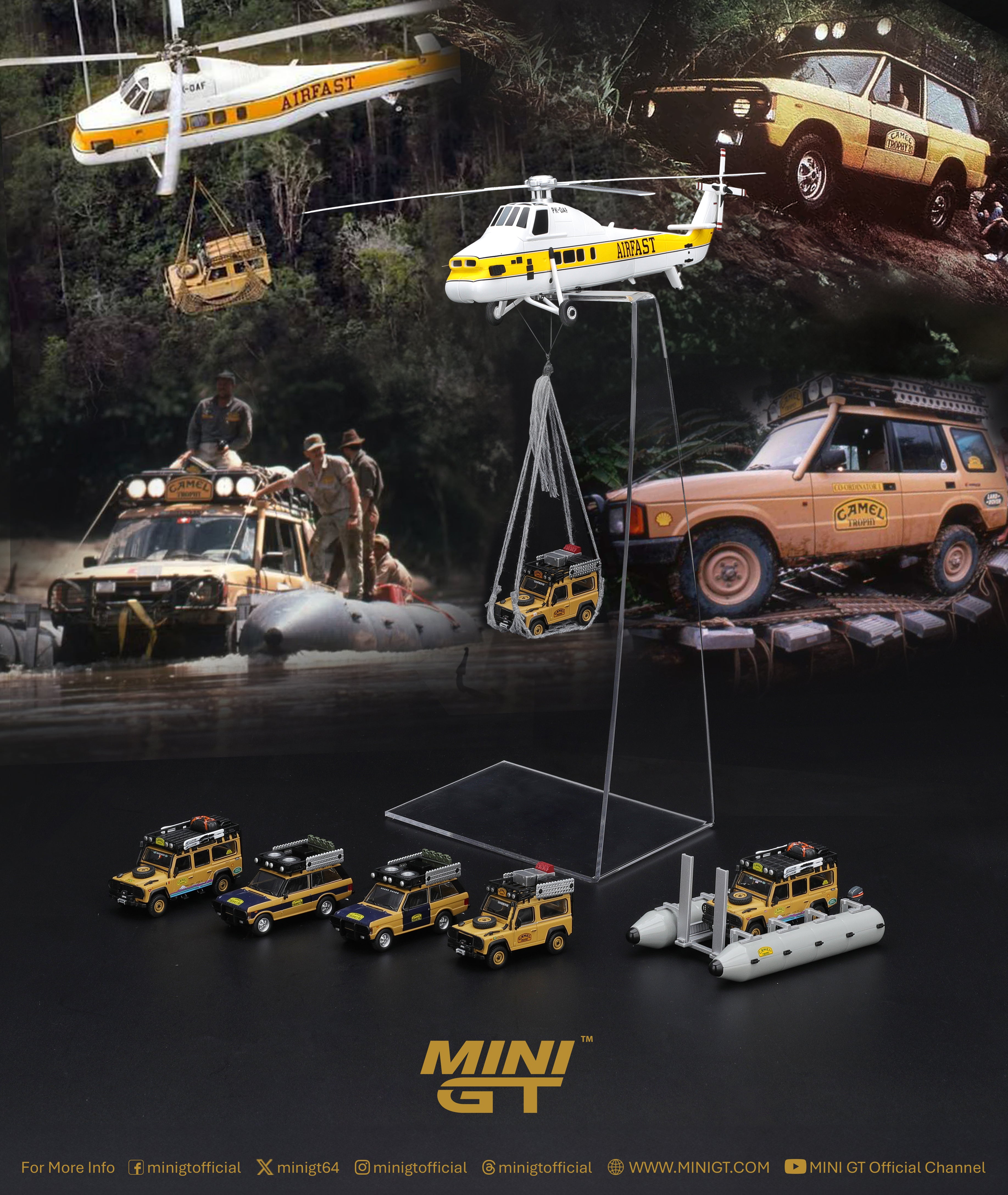 MINIGT 1/64 Camel Trophy Pontoon Raft
