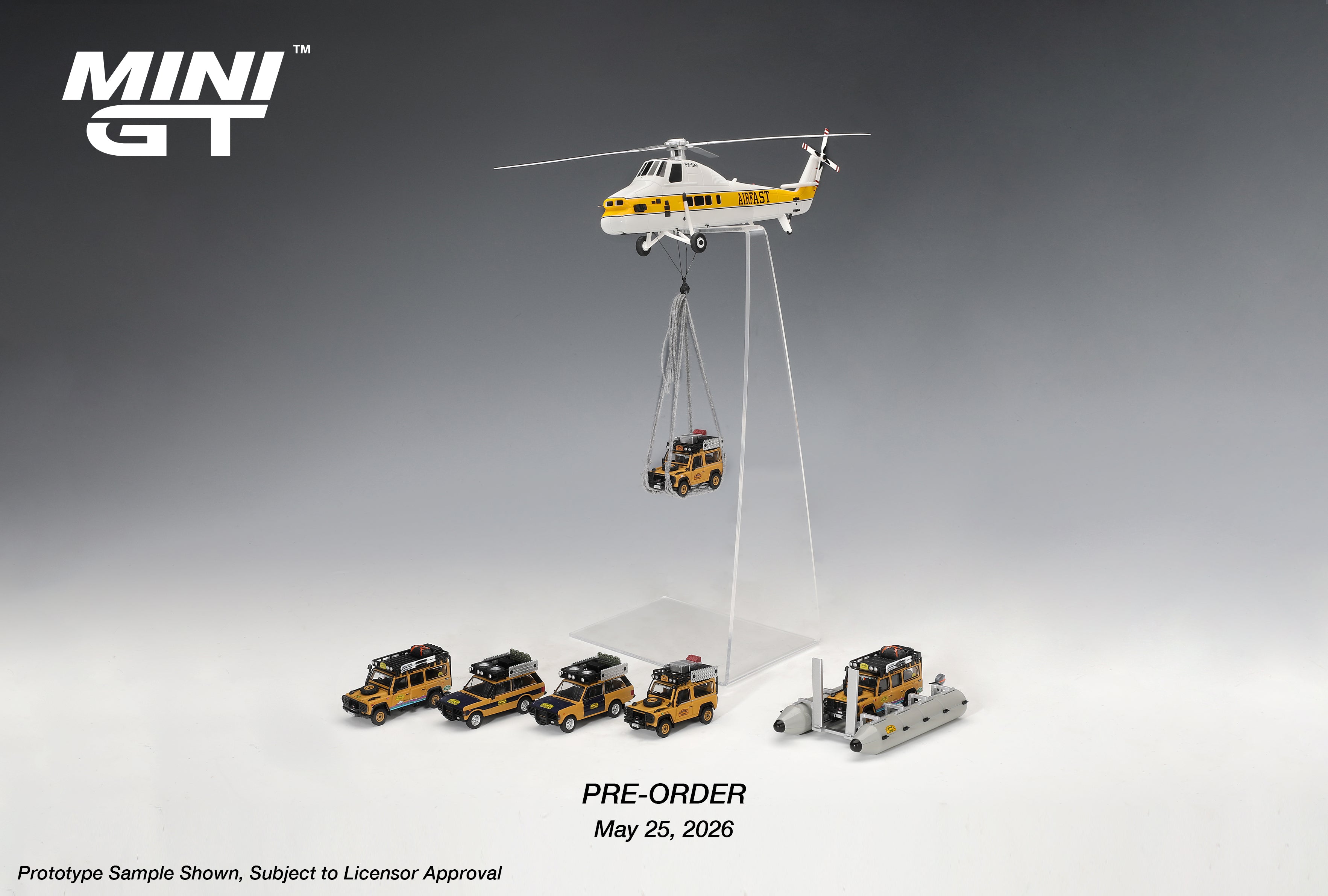 MINIGT 1/64 Camel Trophy Pontoon Raft