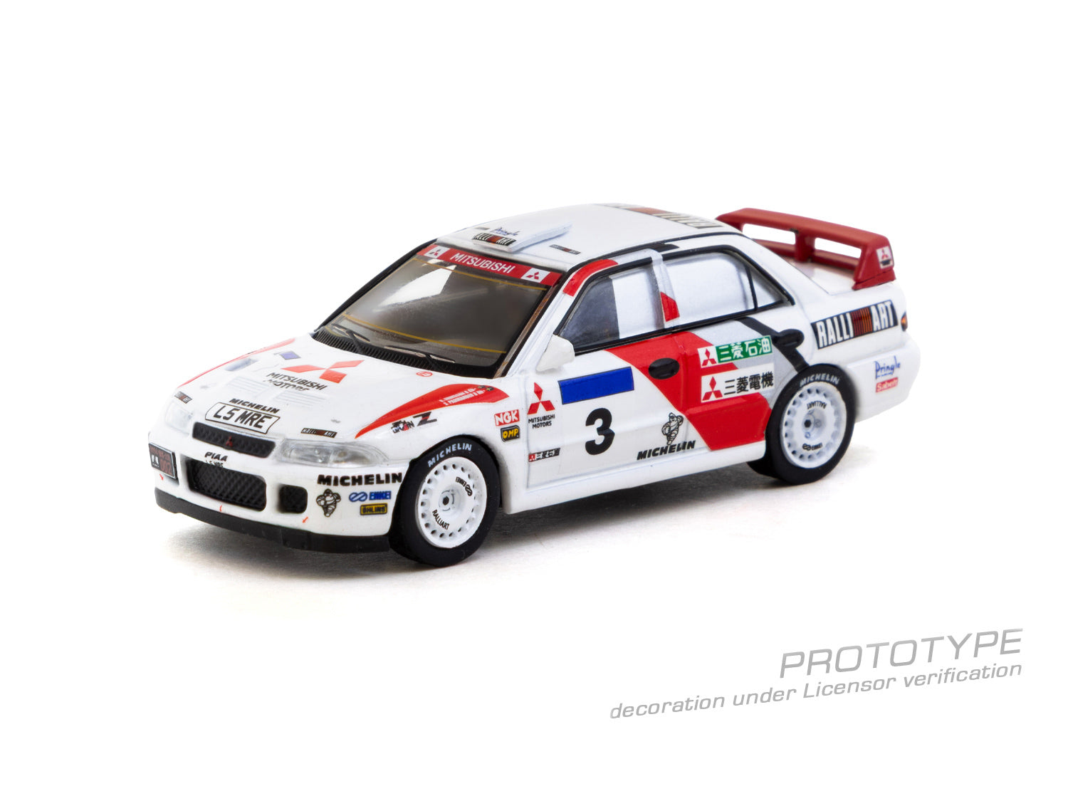 Tarmac Work 1/64 Mitsubishi Lancer Evolution II Hong Kong Beijing Rally 1994 K. Eriksson / S. Parmander