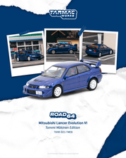 Tarmac Works 1/64 - 三菱Lancer Evolution VI Tommi Mäkinen 特别版 蓝色