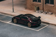 Tarmac Works - 保时捷 Cayman GT4RS 紫水晶金属紫