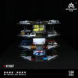 Huiyi MoreArt1:64 Octagonal Building Parking Lot 01 Simulation Model