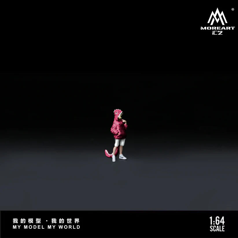 Pink/green dinosaur dolls are expected to arrive in about one month