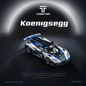 TimeTop 1:64 Koenigsegg One-1 police car simulation alloy car model