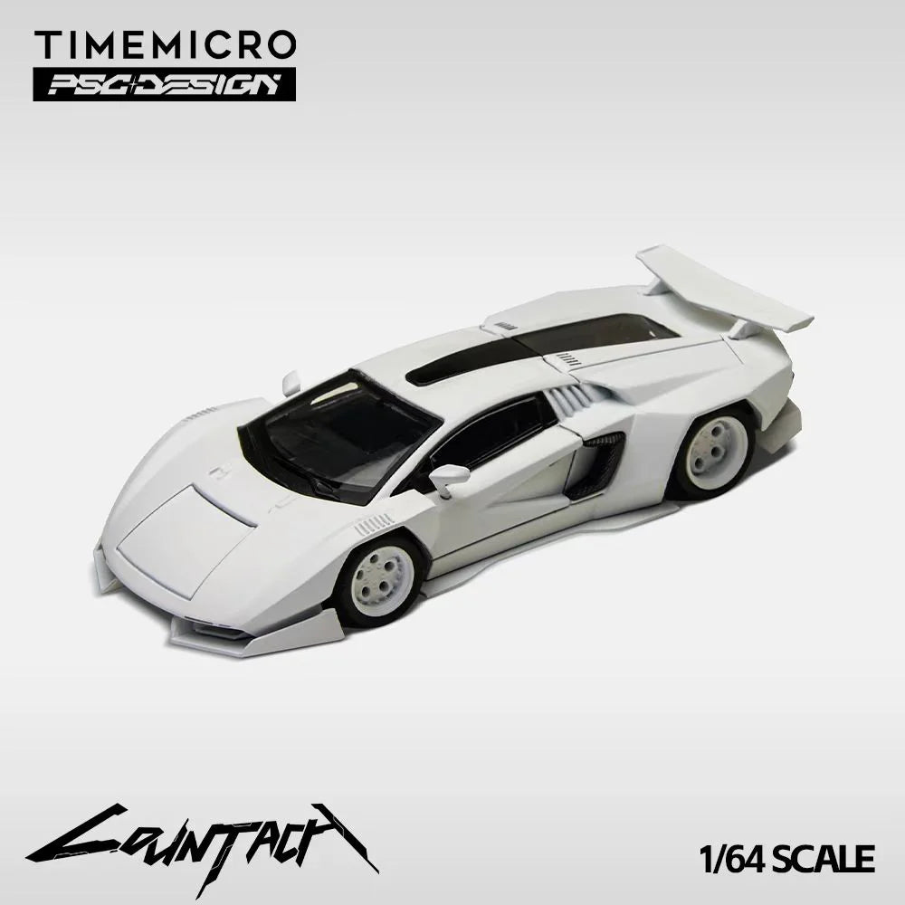 TimeMicro × PSC DESIGN 1:64 Countach "V" Ver. Mechanic PSC simulation alloy car model