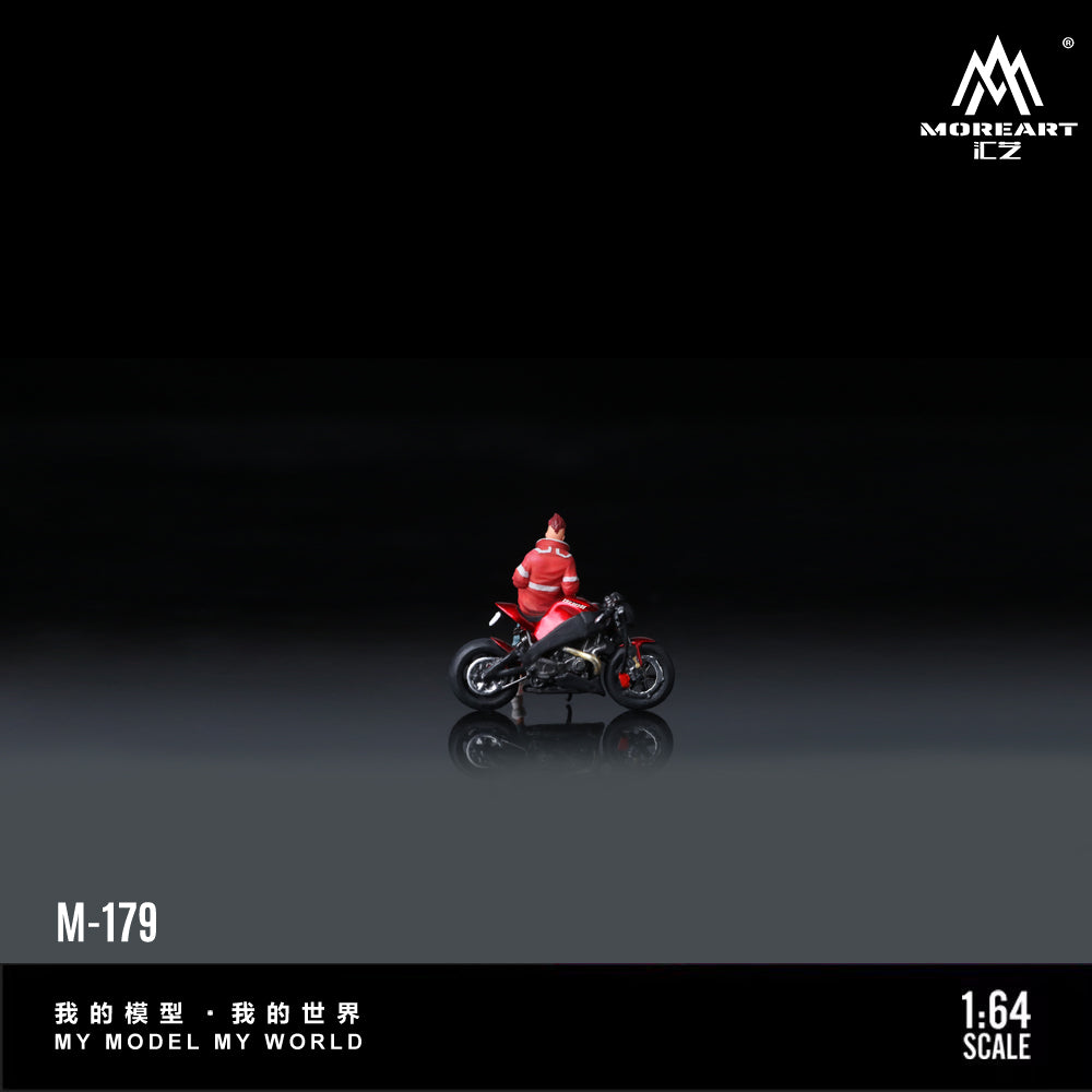 MoreArt 1:64 BUELL XB12S Red Motorcycle Figure, Resin Model