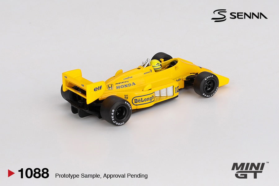 MINIGT - Lotus 99T #12 Ayrton Senna 1987 Monaco Grand Prix Winner MGT01088-L *