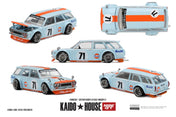 KAIDO HOUSE X MINI GT 1/64 Datsun KAIDO 510 GULF Wagon V1
