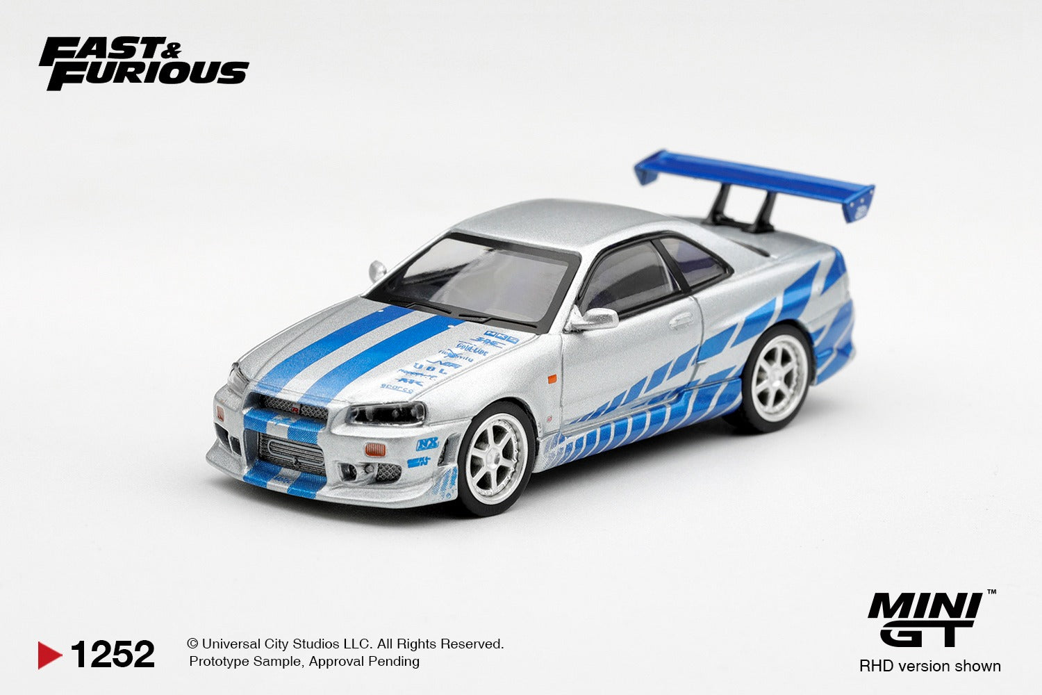 MINIGT 1/64 Nissan Skyline GT-R C-West "2 Fast 2 Furious" Brian O'Conner / Blister Packaging