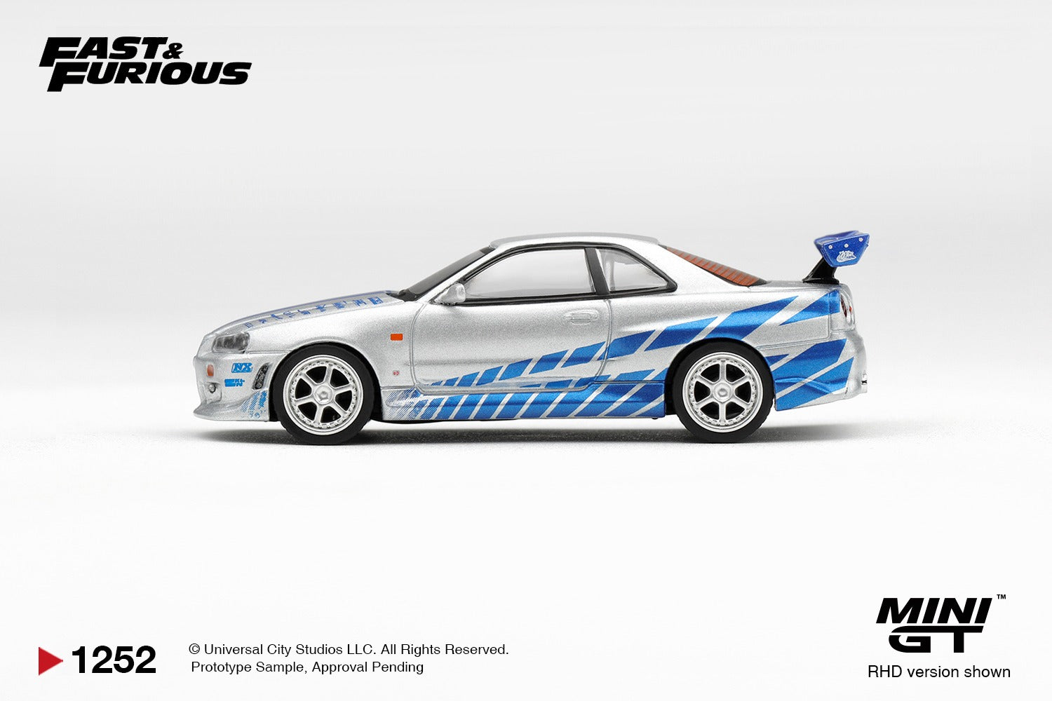 MINIGT 1/64 Nissan Skyline GT-R C-West "2 Fast 2 Furious" Brian O'Conner / Blister Packaging