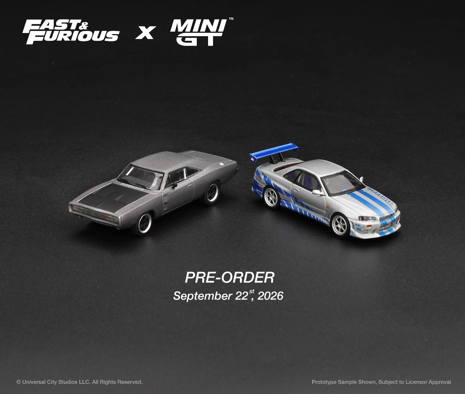 MINIGT 1/64 Nissan Skyline GT-R C-West "2 Fast 2 Furious" Brian O'Conner / Blister Packaging