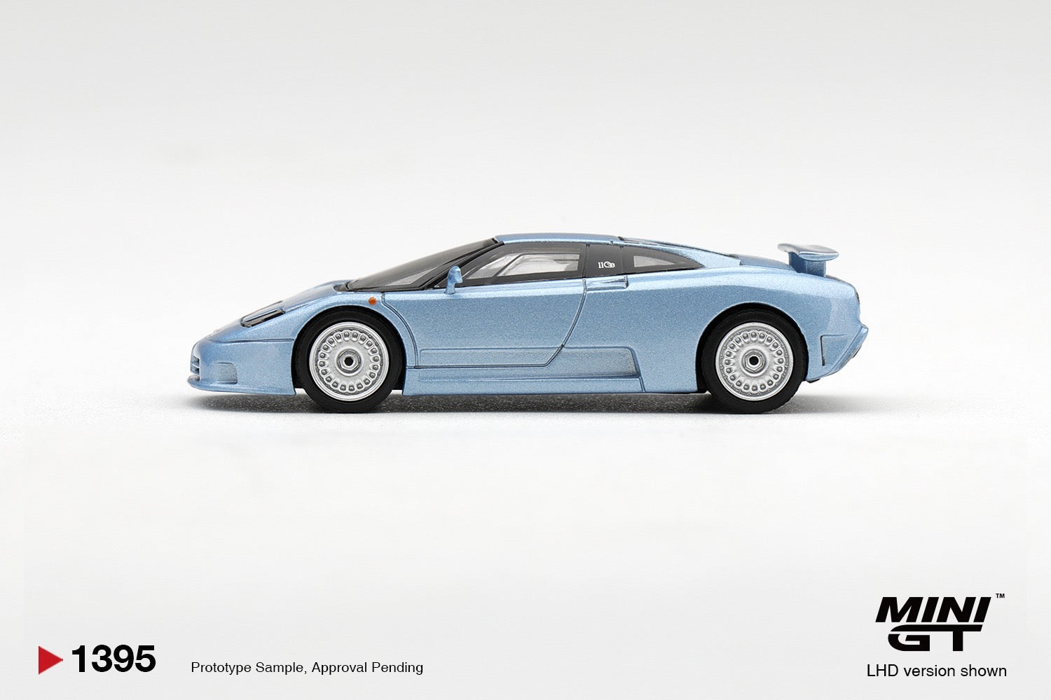 MINIGT 1/64 Bugatti EB110 GT Azzurro Metallizzato Mondial de l'Automobile 1992