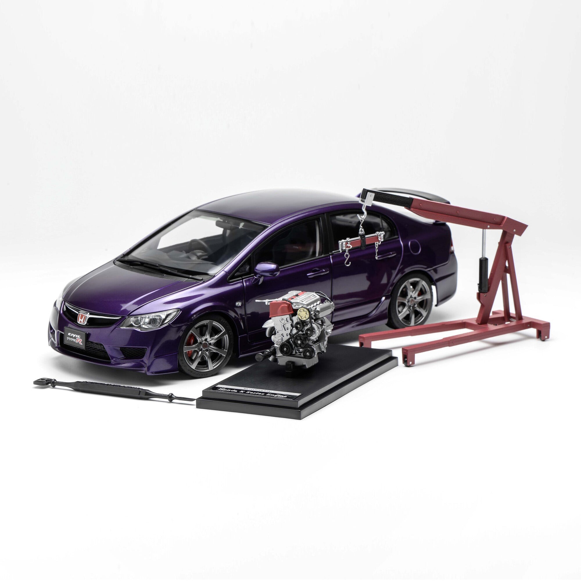 1/18 Honda Civic Type R (FD2) 2007  Deep Violet Pearl – MOTORHELIX