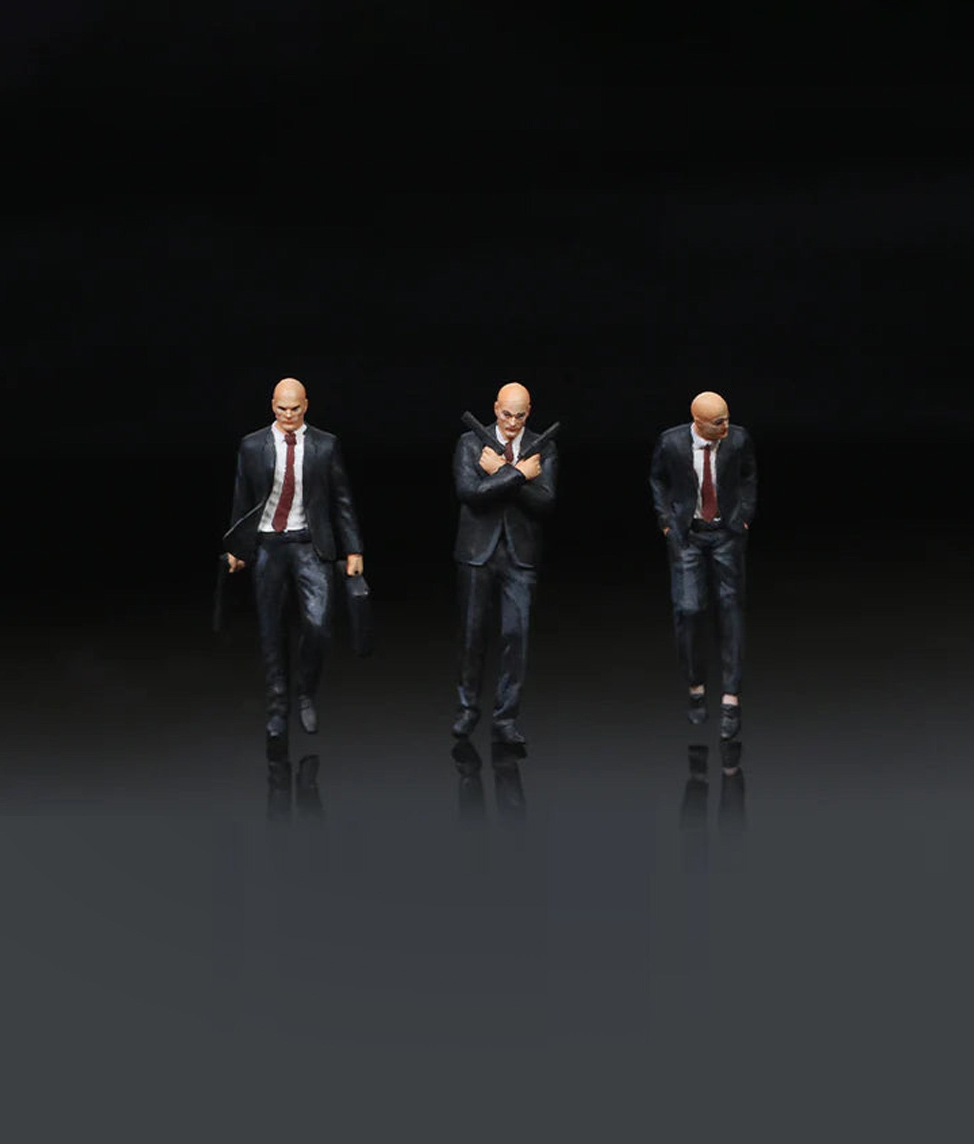 MOREART1:64 PROFESSIONAL AGENT ACTION FIGURE SET SIMULATION RESIN MODEL