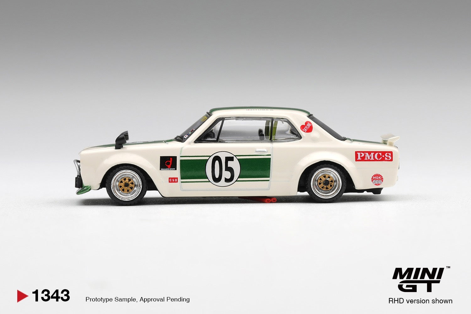 MINIGT 1/64 Nissan Skyline LB-WORKS "HAKOSUKA" White / Green
