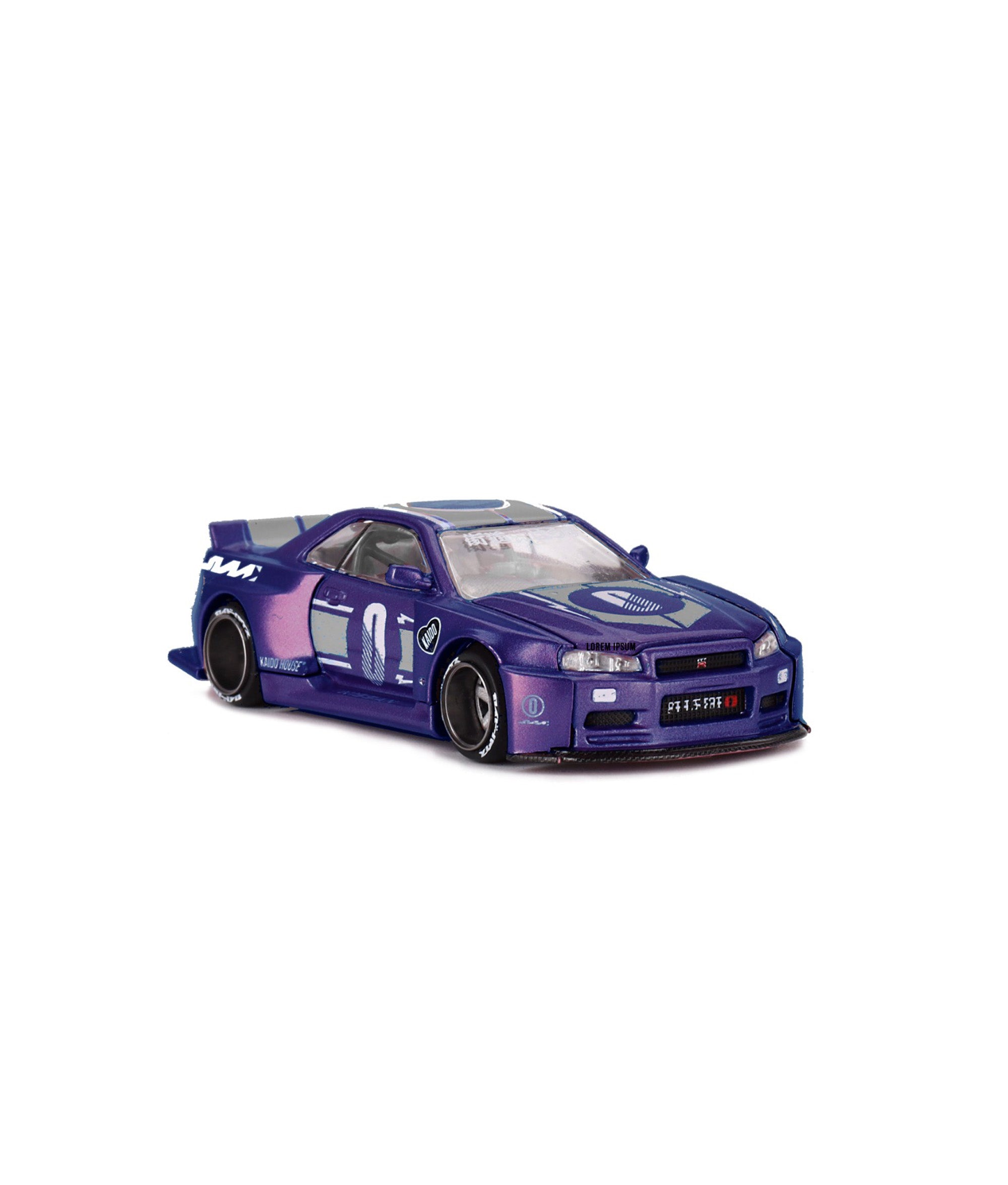 KaidoHouse x Mini GT Nissan Skyline GT-R (R34) KAIDO RACING FACTORY V2 KHMG240